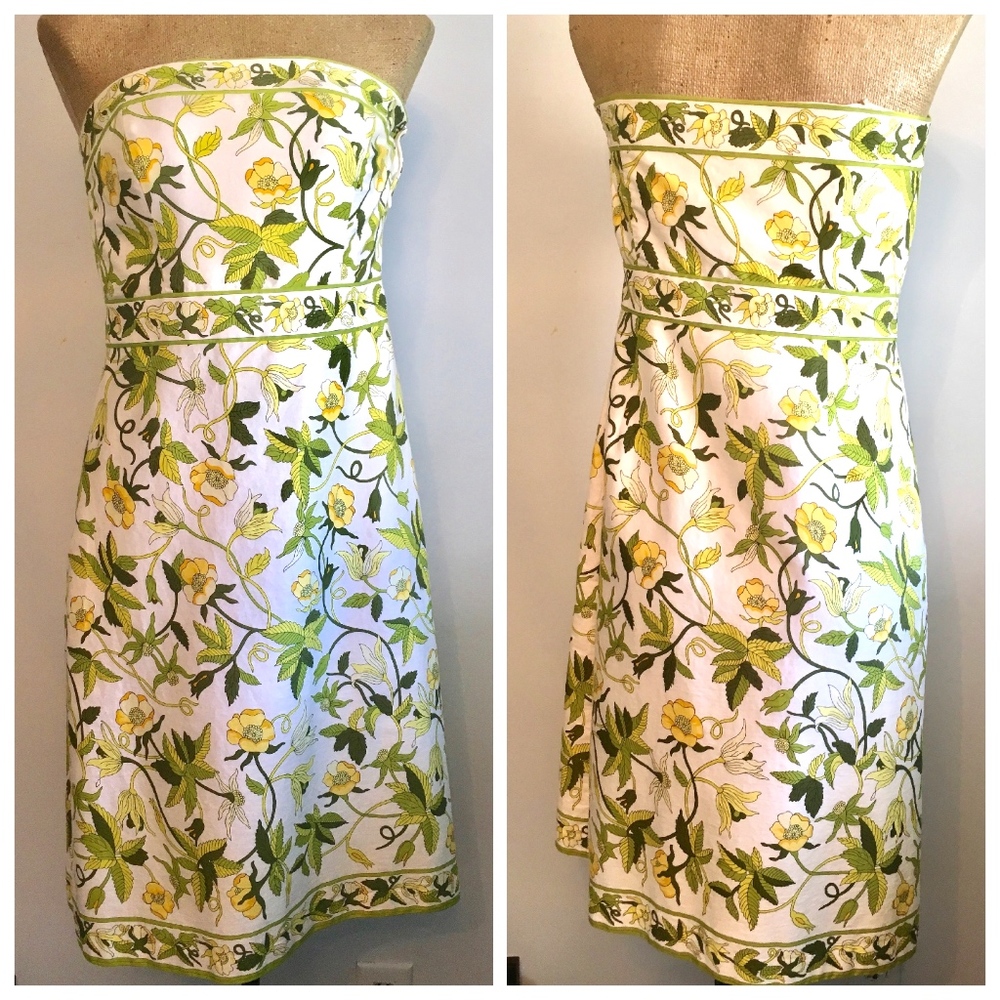 Ann Taylor Floral Strapless Sundress